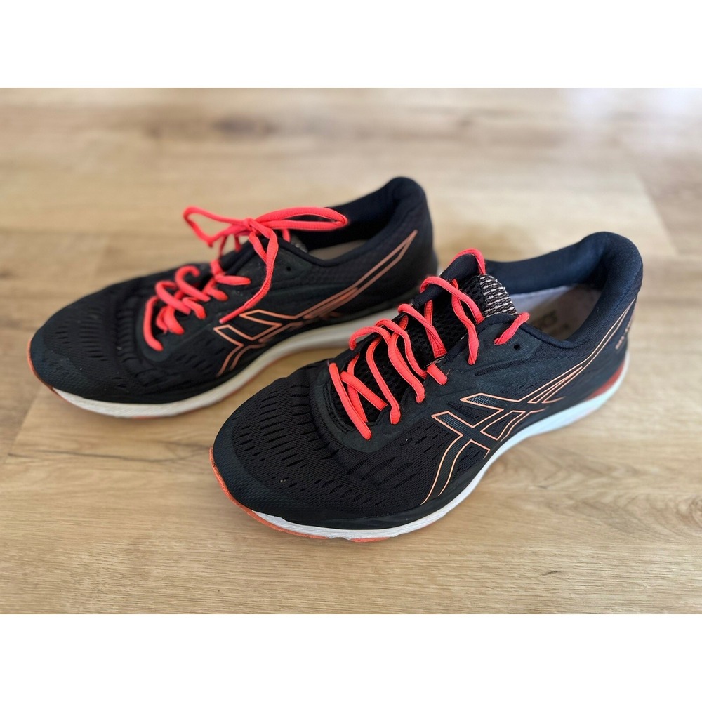 ASICS GEL-Cumulus 20 Black/Flash Coral Sneakers Women Size 11 1012A008